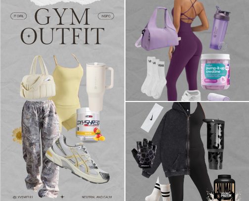 Gym outfits :) cover photo collage
