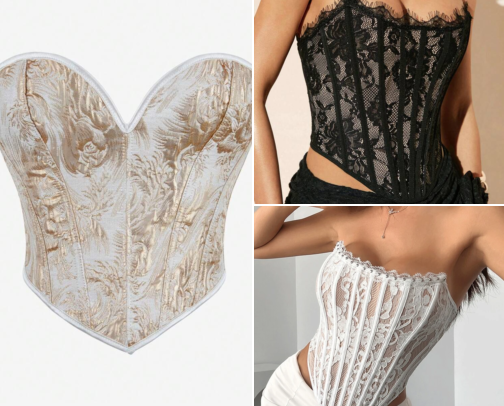 Shein corset section😻 cover photo collage