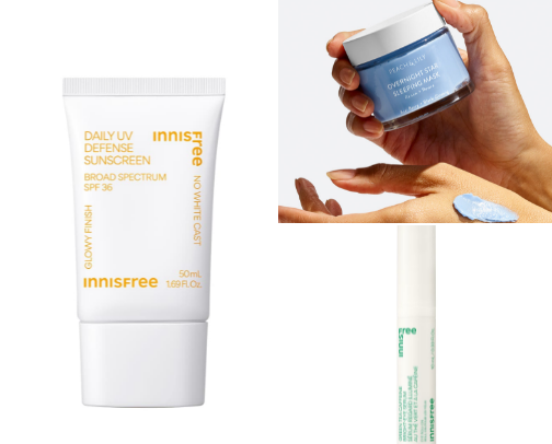 My favorite skincare products cover photo collage