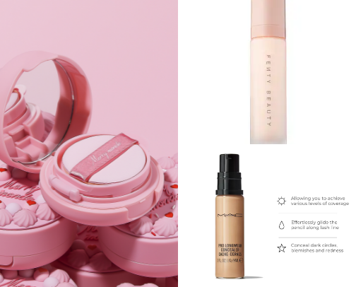 Everyday makeup routine with underrated products cover photo collage