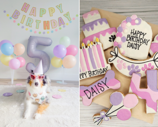 Fur baby birthday cover photo collage