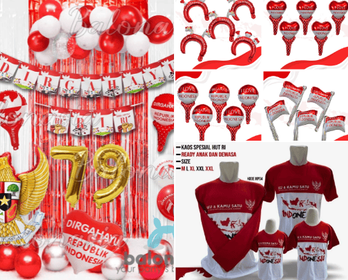 Tema Kemerdekaan Indonesia 17 Agustus cover photo collage