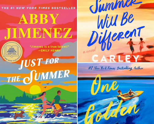 Summer/Vacation reads cover photo collage