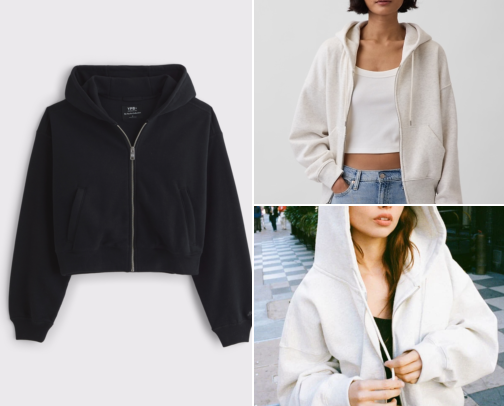 The PERFECT Fall zip up Hoodie cover photo collage