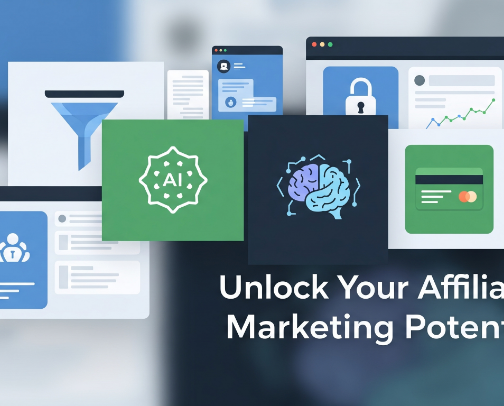 Affiliate Marketing Jumpstart: Essential Tools for Beginners cover photo collage