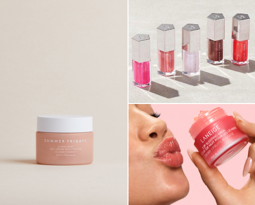 trendy beauty items ✨ cover photo collage