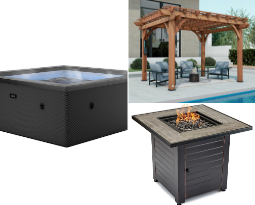 The perfect backyard cover photo collage