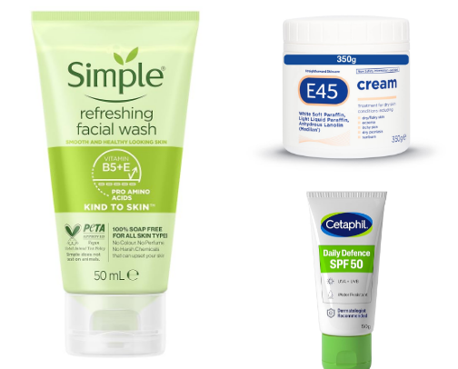 Effective Cheap Beginner Skincare Routine 🤍 cover photo collage