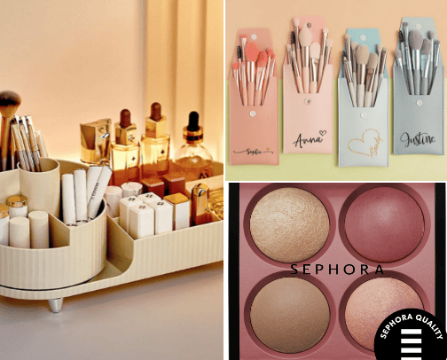 Makeup for women cover photo collage