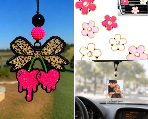 your car deserves to be spoiled with an accessory haul too 🚘🎀 cover photo collage