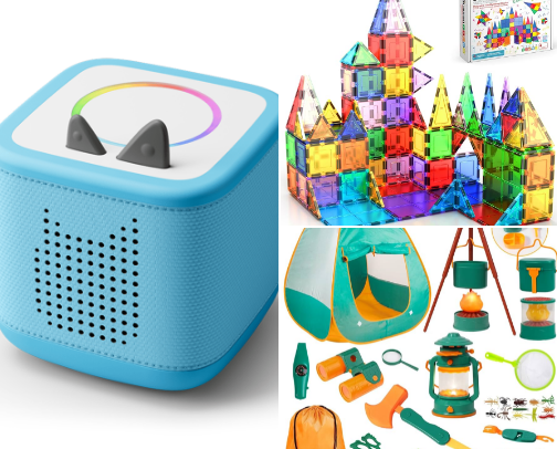 Christmas Gift Ideas for age 4 (Toys my son is OBSESSED with) cover photo collage