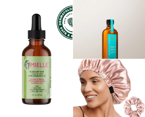 Natural cheap products that every girl should have for their hair💇🏽‍♀️✨ cover photo collage
