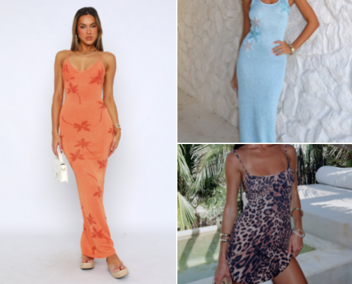 White Fox Dresses Made for Summer cover photo collage