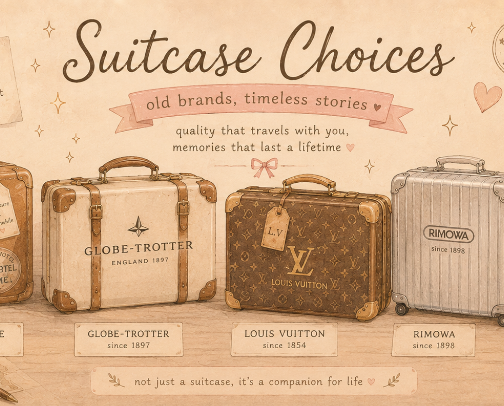 My luggage recommendations cover photo collage