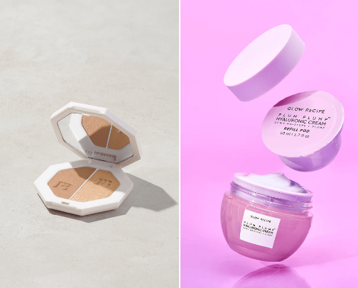 My favourite skincare/ makeup products cover photo collage