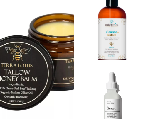 My skincare cover photo collage