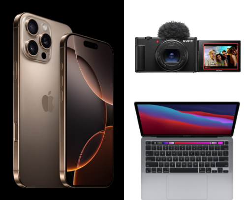 Gadgets influencers cover photo collage