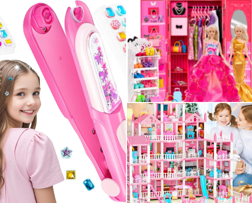 Fun toys & games for kids and adults cover photo collage