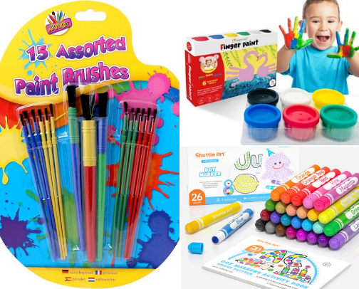 Top Art Supplies for Kids cover photo collage