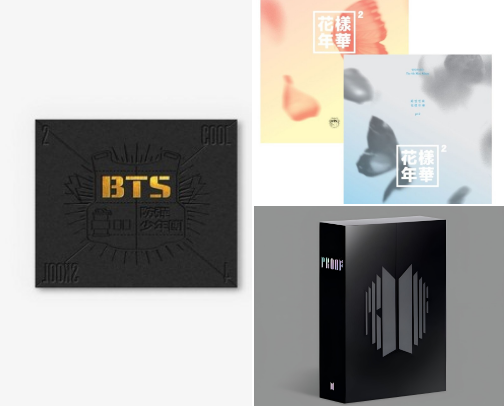 ✨BTS Group Albums (Chronological Core Discography)💽✨ cover photo collage