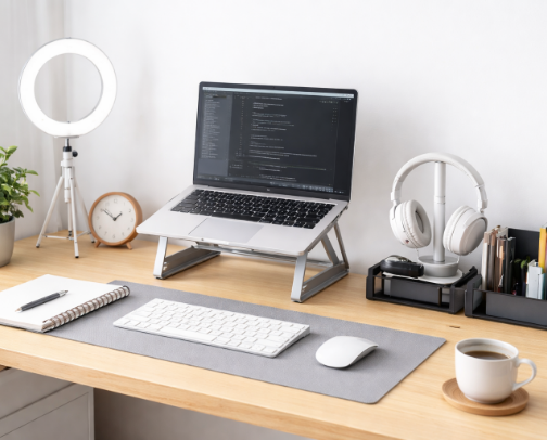 Cybersecurity Student Desk Setup Essentials for Focused Study cover photo collage