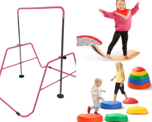 The Never Tired toy list; no screens! cover photo collage