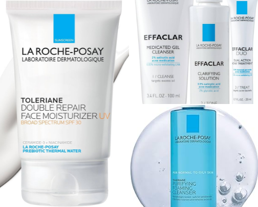 Skin care cover photo collage