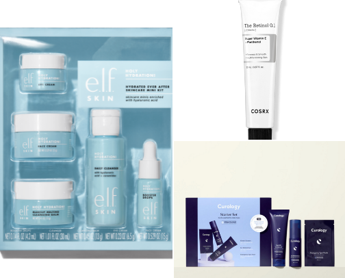 The essentials products I use on my skin cover photo collage