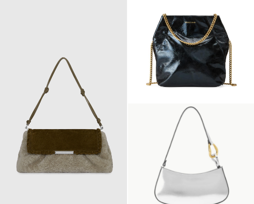chic,textured and trendy this F/W 2025–2026 bag edit features suede, quilted, and metallic designs with bold hardware and cozy silhouettes that elevate every outfit cover photo collage