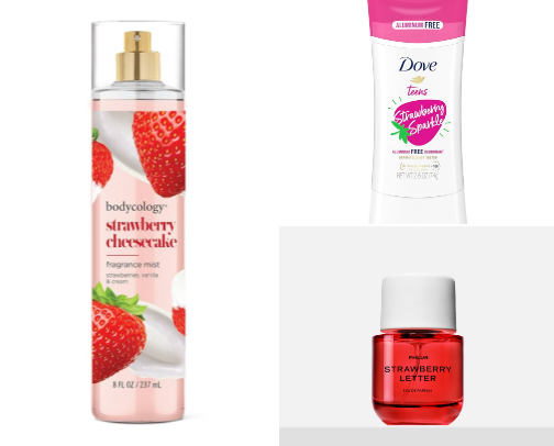 how to smell like strawberries!! 🍓 cover photo collage