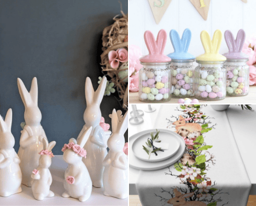 Easter decor cover photo collage