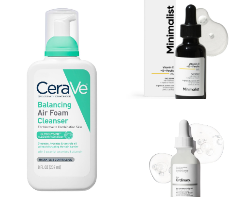 My Glass Skin Routine (for Combination, Acne-Prone Skin cover photo collage