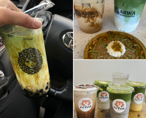 coffee/matcha/boba places in the chicagoland suburbs to try 🧋 cover photo collage