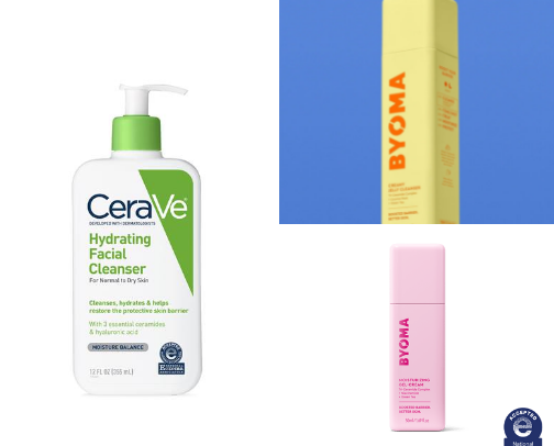 My everyday skincare products cover photo collage