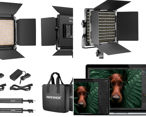 Technology and studio cover photo collage