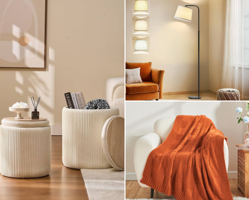 What you will find in my living room this Fall. cover photo collage