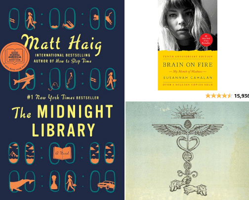 Non-Fiction & Fiction Books about Mental Health! cover photo collage