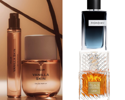 Perfumes under 100$ cover photo collage