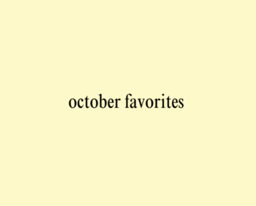 october favorites cover photo collage