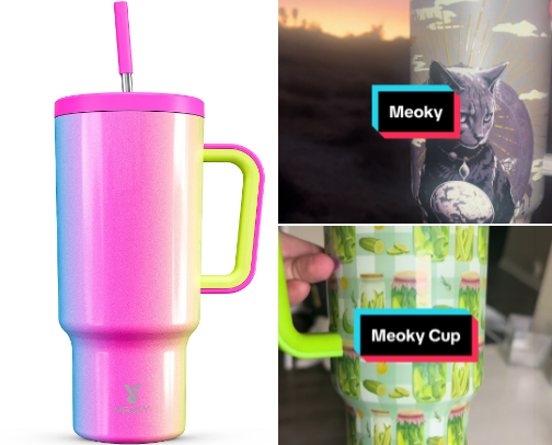 Meoky Tumbler Cups cover photo collage