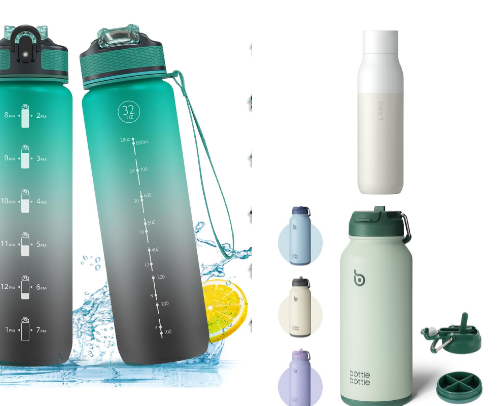 A Great Reusable Water Bottle cover photo collage