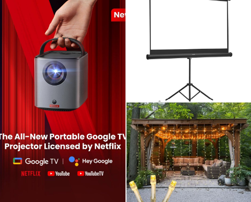 Backyard Movie Night Done Right: Everything You Need for an Epic Setup cover photo collage