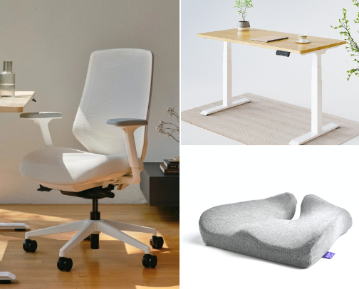 Ditch the Back Pain: Ergonomic Home Office Upgrades That Actually Work cover photo collage