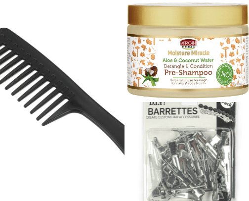 Curly/Wavy hair wash day cover photo collage