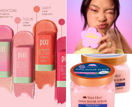 affordable drugstore makeup/self care products! cover photo collage