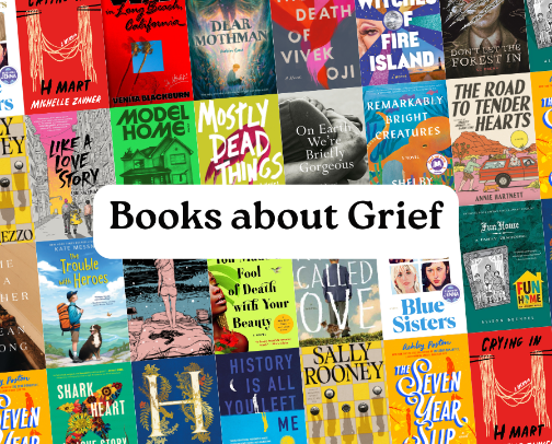 Books about Grief cover photo collage