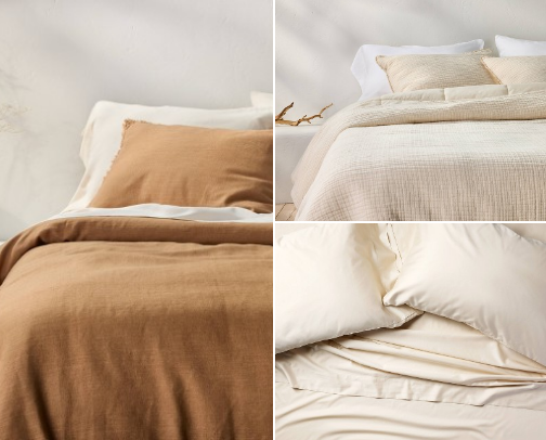 Master Bedding cover photo collage