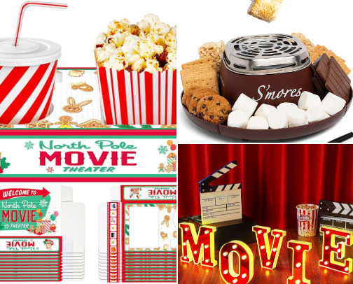 Christmas Movie Night Must Haves cover photo collage