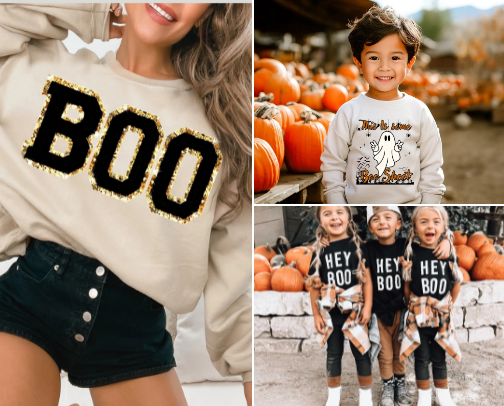 Halloween t-shirt and sweater for the whole family 🤩 cover photo collage