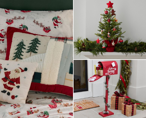 New Year`s decoration cover photo collage